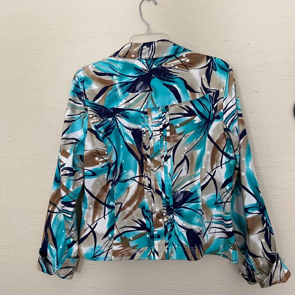 COLDWATER CREEK Shirt Jacket, Size Petite 14 - Picture 2 of 9